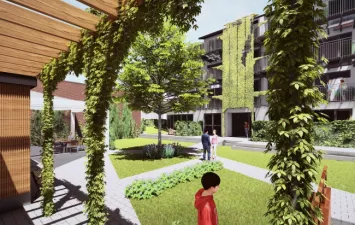 Une ancienne imprimerie se convertit en un projet de cohousing écologique